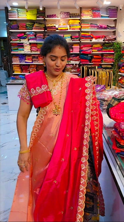 Saree un stiched blouse code 608
