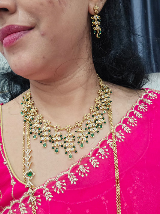 Code SLS 201J neck set with earrings