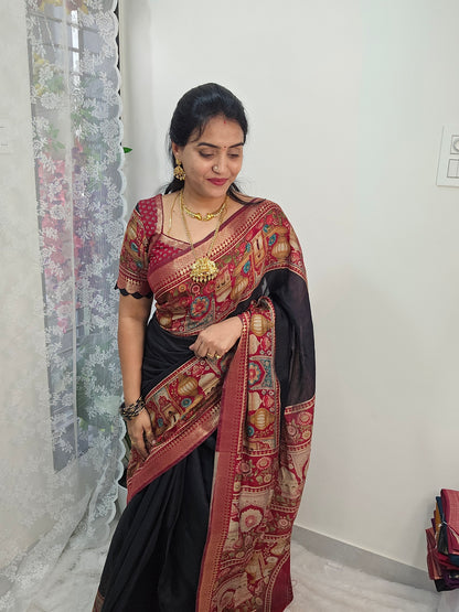 Saree un stiched blouse code SLS 632