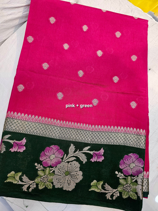 Saree un stiched blouse code SLS 541