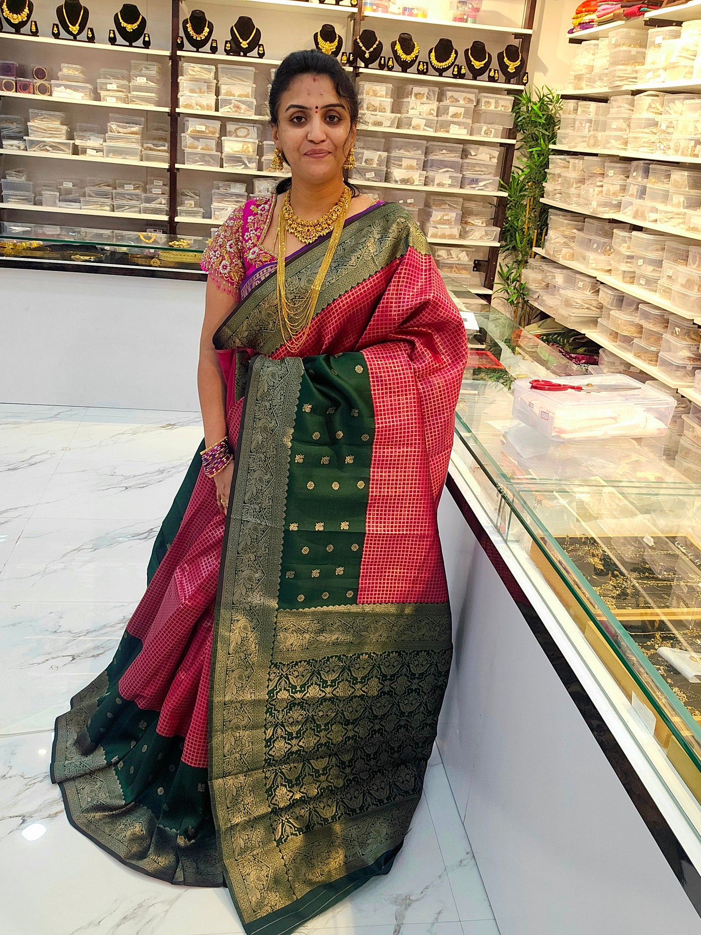 Saree un stiched blouse code SLS 718