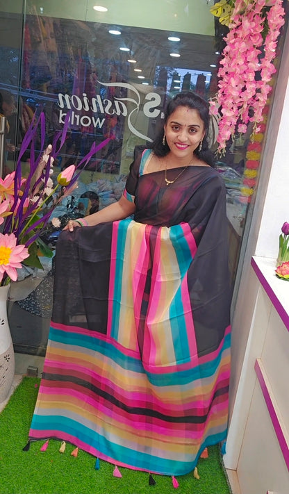 Saree un stiched blouse code SLS 451