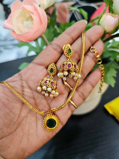 Neck set with earrings code SLS 547J