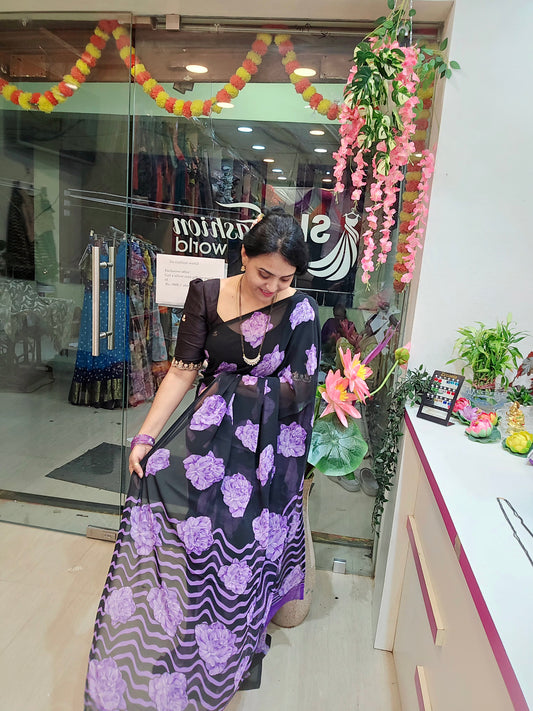 Saree un stiched blouse code SLS236