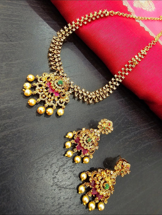Neck set with earrings Code SLS 291 J