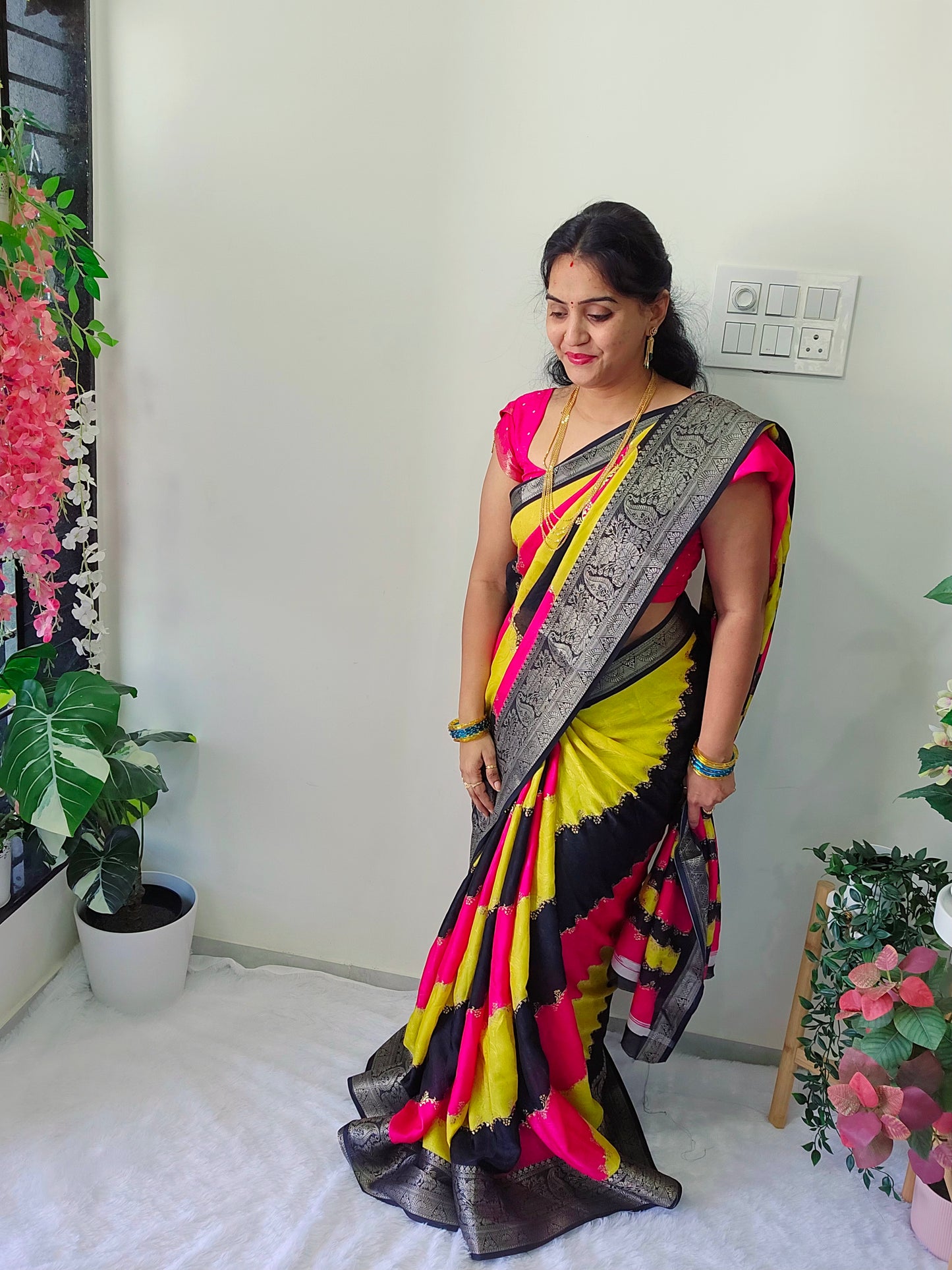 Saree un stiched blouse code SLS 428