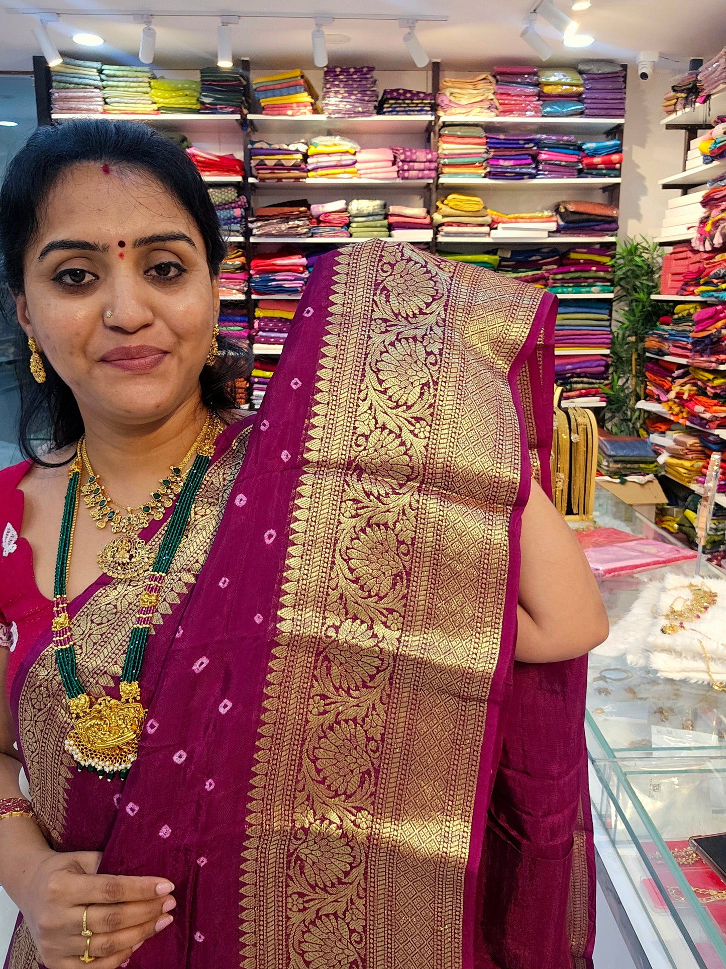 Saree un stiched blouse code SLS 678