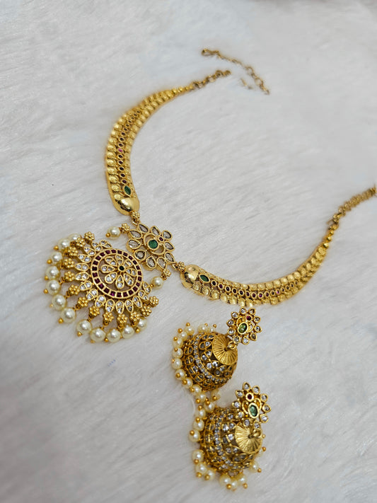 Neck set with earrings code SLS 434J