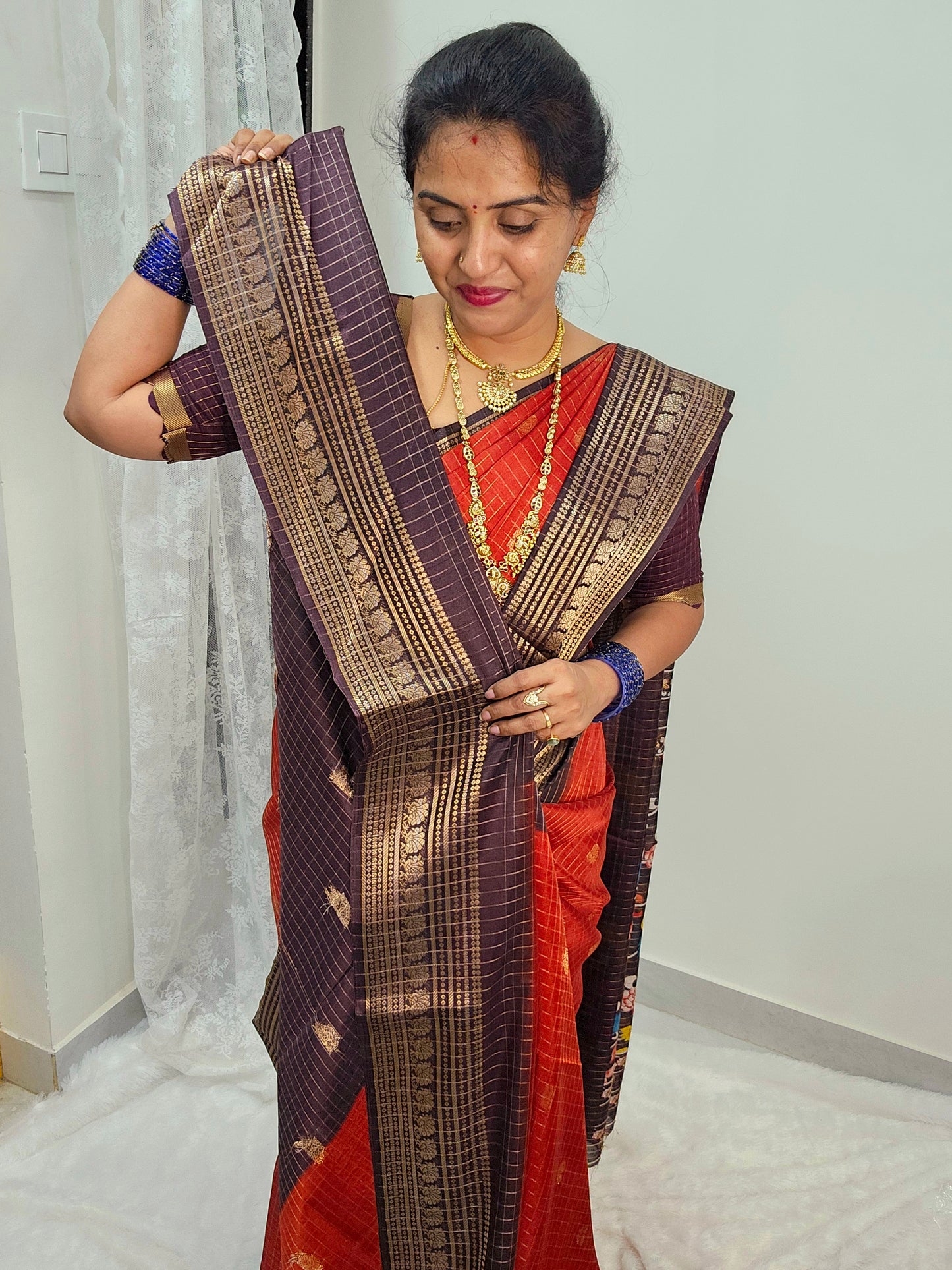 Saree un stiched blouse code SLS 492