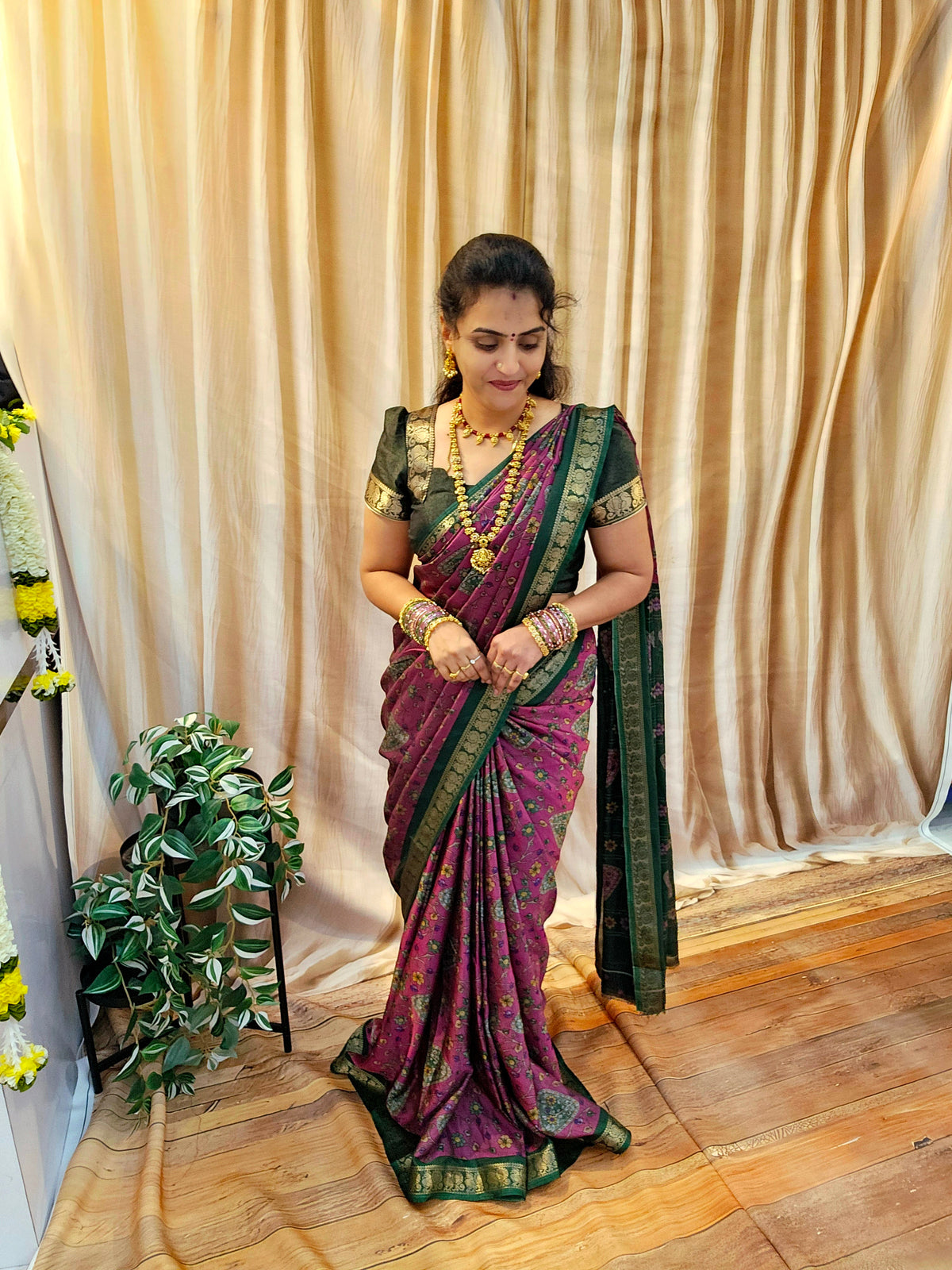 Saree un stiched blouse code SLS 745