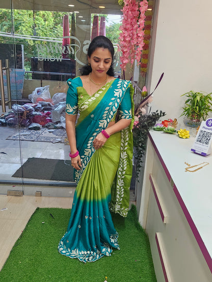 Saree un stitched blouse- SLS 66