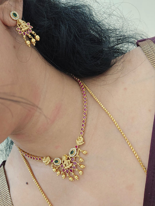 Neck set with earrings Code SLS 279J