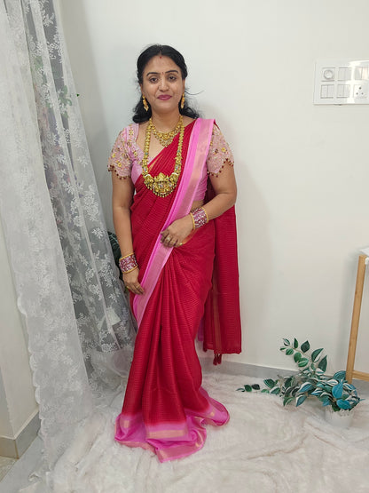 Saree un stiched blouse code SLS 496