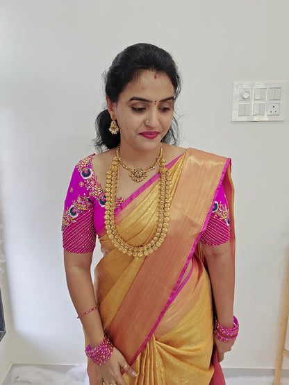 Saree un stiched blouse code SLS 361