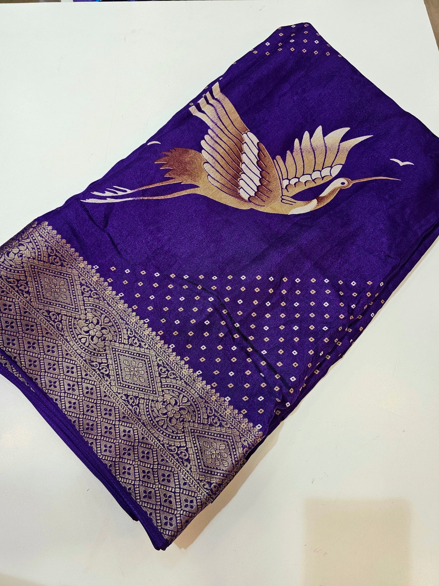 Saree un stiched blouse code SLS 475