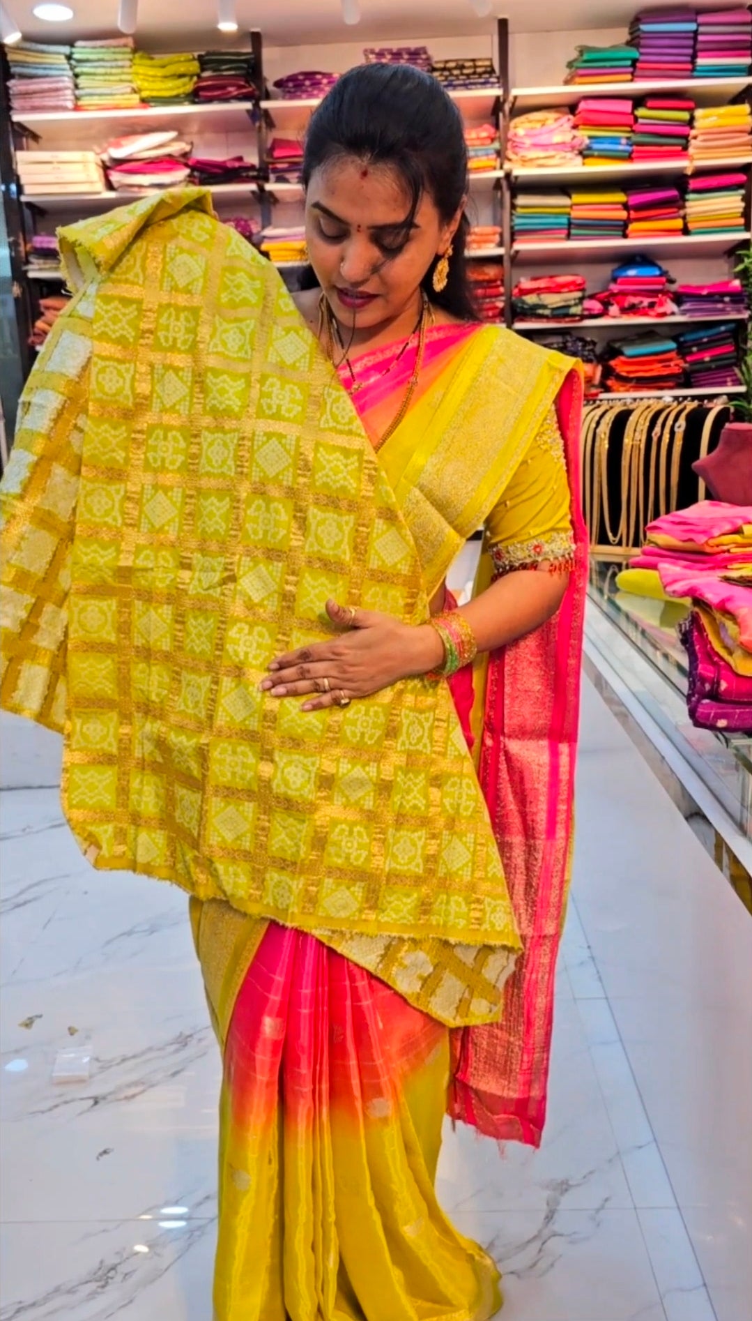 Saree un stiched blouse code SLS 507
