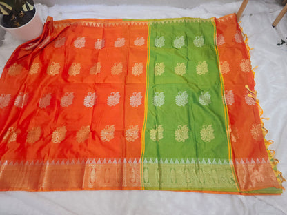 Saree un stiched blouse code SLS  385