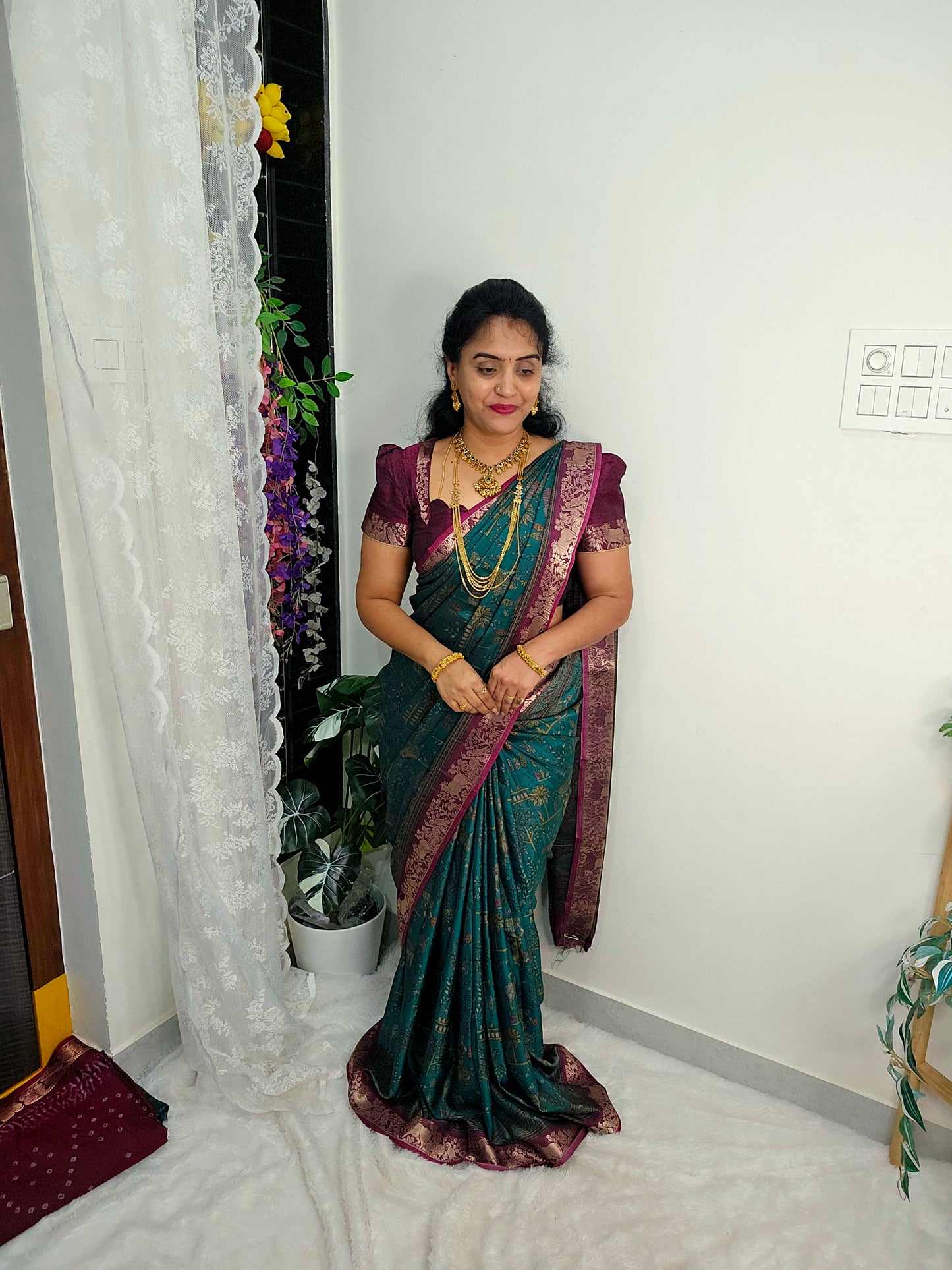 Saree un stiched blouse code SLS 515