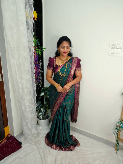 Saree un stiched blouse code SLS 515