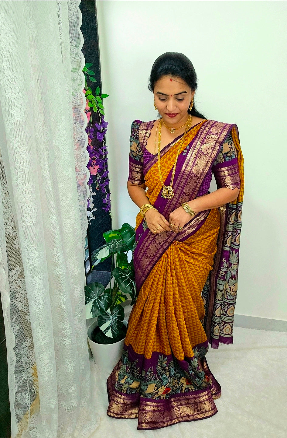 Saree un stiched blouse code SLS 586