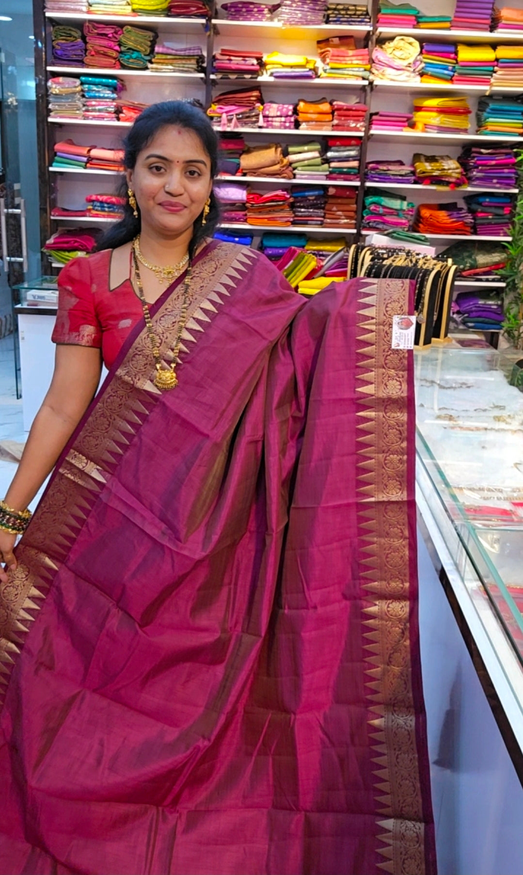 Saree un stiched blouse code SLS 537