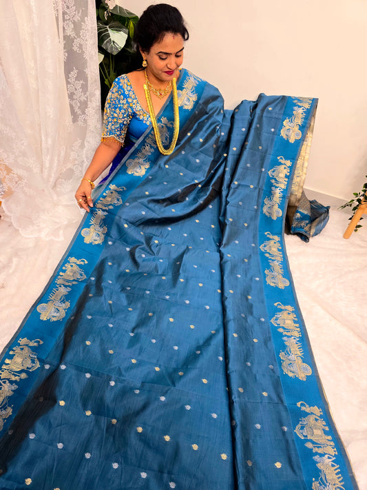 Rathavali Saree un stiched blouse code SLS 416
