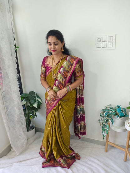 Saree un stiched blouse code SLS 517
