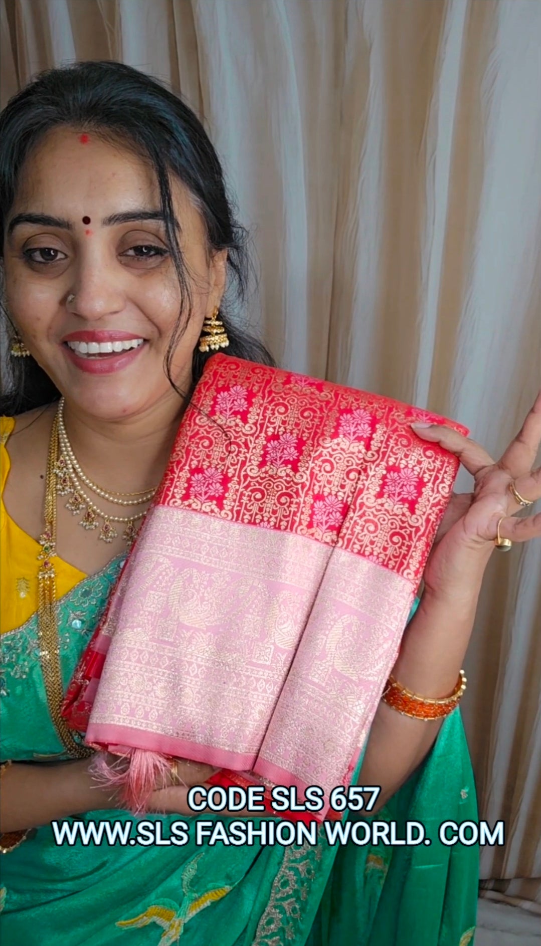 Saree un stiched blouse code Code SLS 657