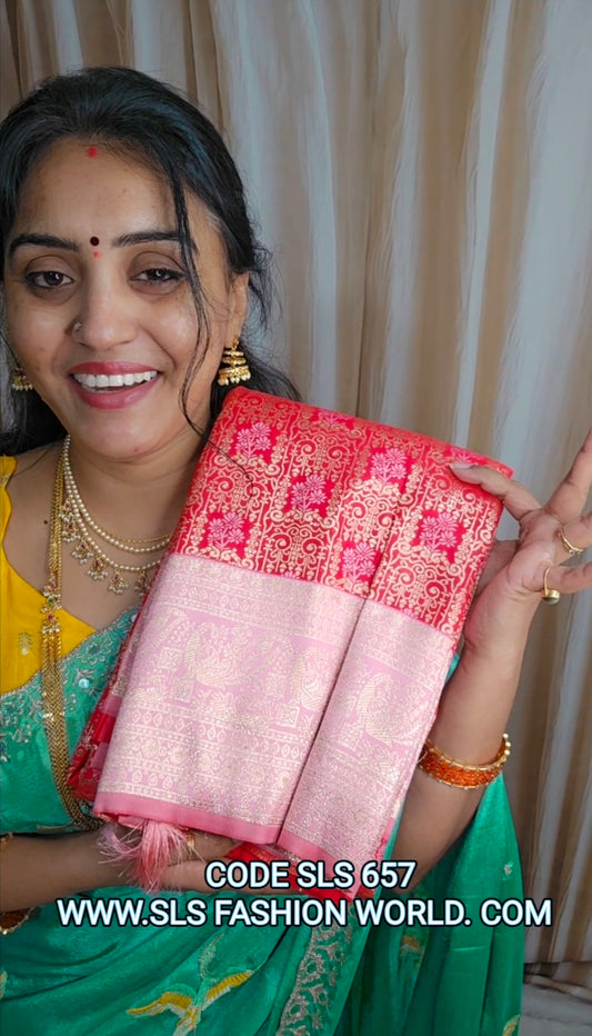 Saree un stiched blouse code Code SLS 657