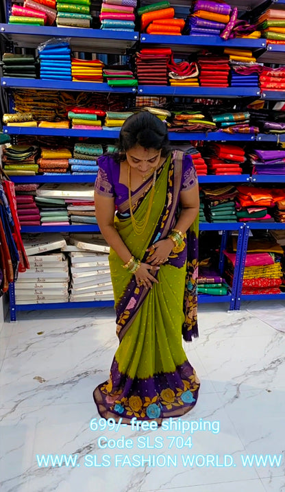 Saree un stiched blouse code SLS 704