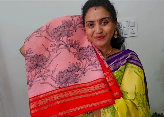 Saree un stiched blouse code SLS 423