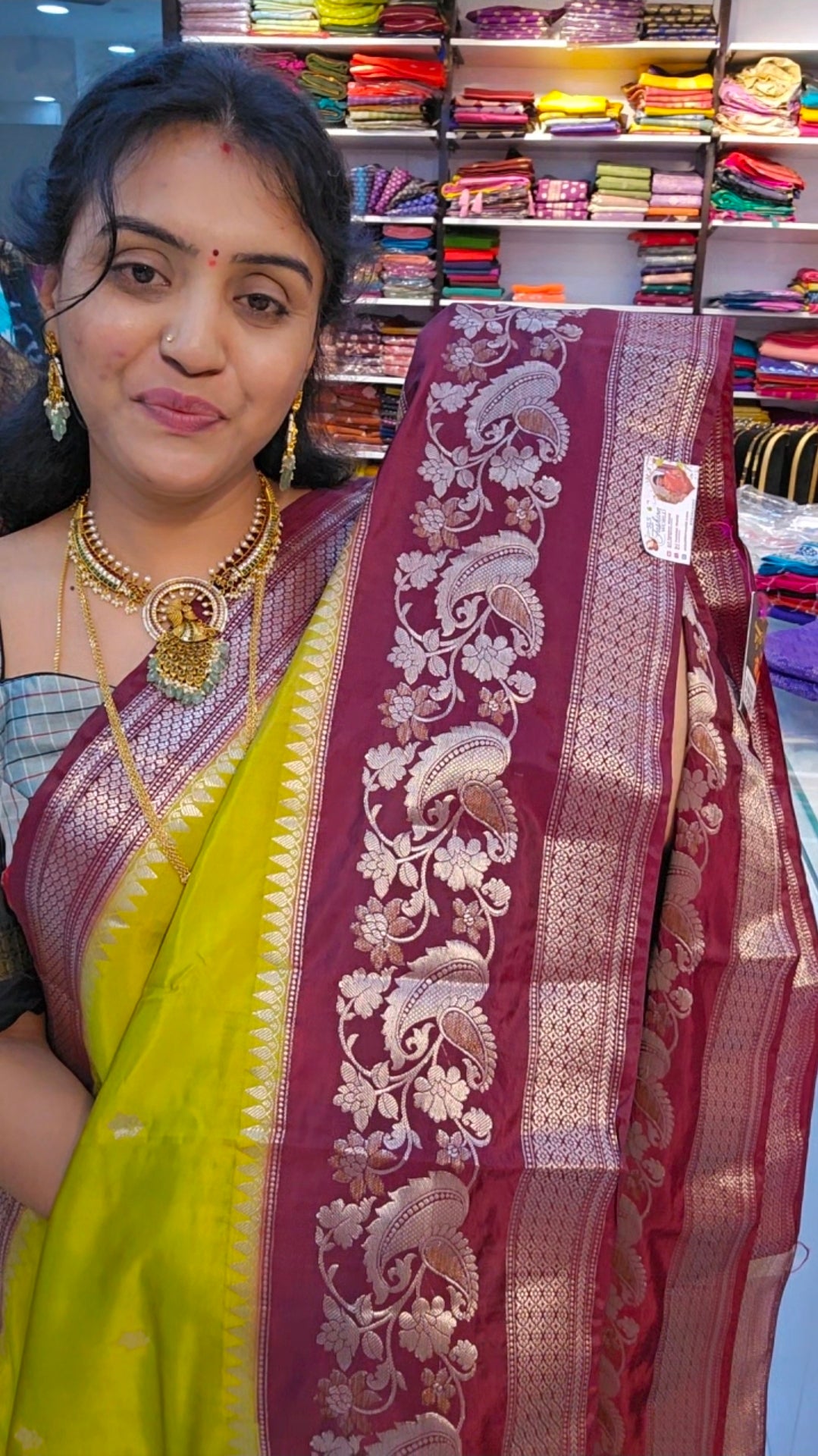 Saree un stiched blouse code SLS 545