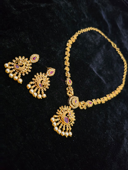 Neck set with earrings code SLS 730J