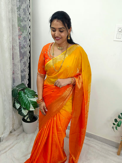 Saree un stiched blouse code SLS 612