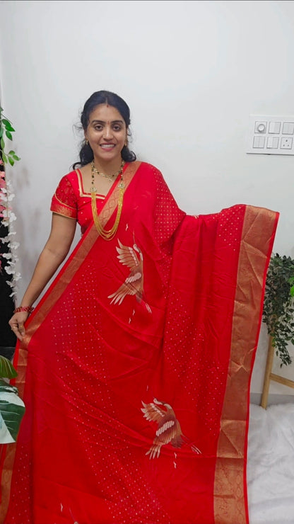 Saree un stiched blouse 464
