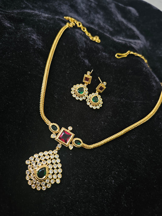 Neck set with earrings code SLS 701J