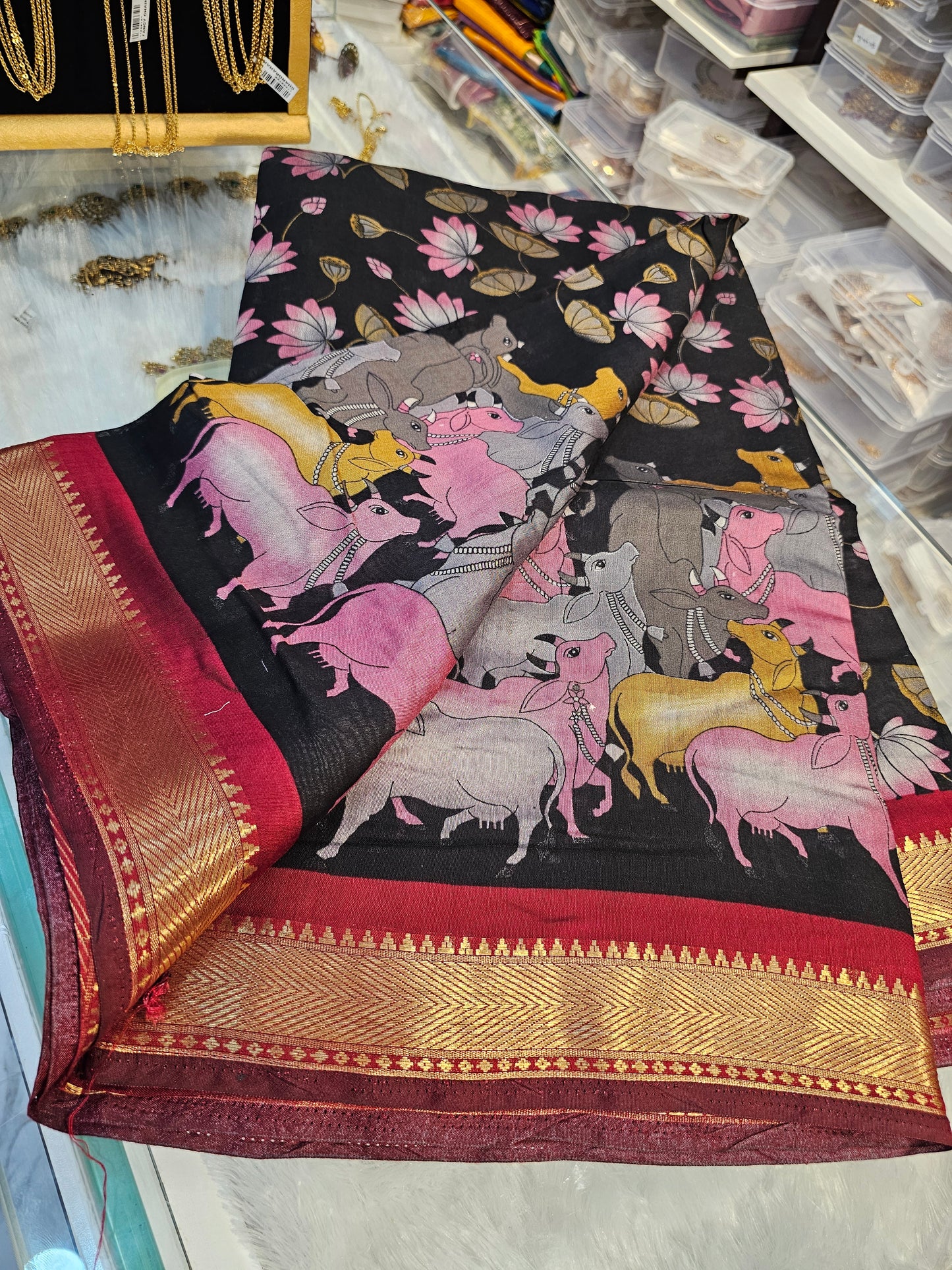 Saree un stiched blouse code SLS 571