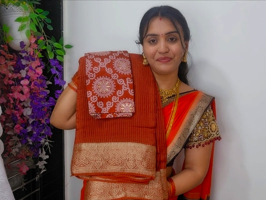 Saree un stiched blouse code SLS 573
