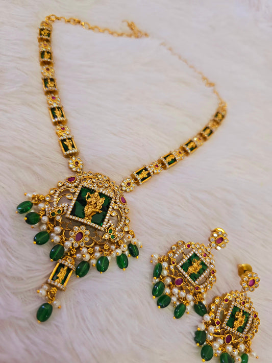 Neck set with earrings code SLS 447J