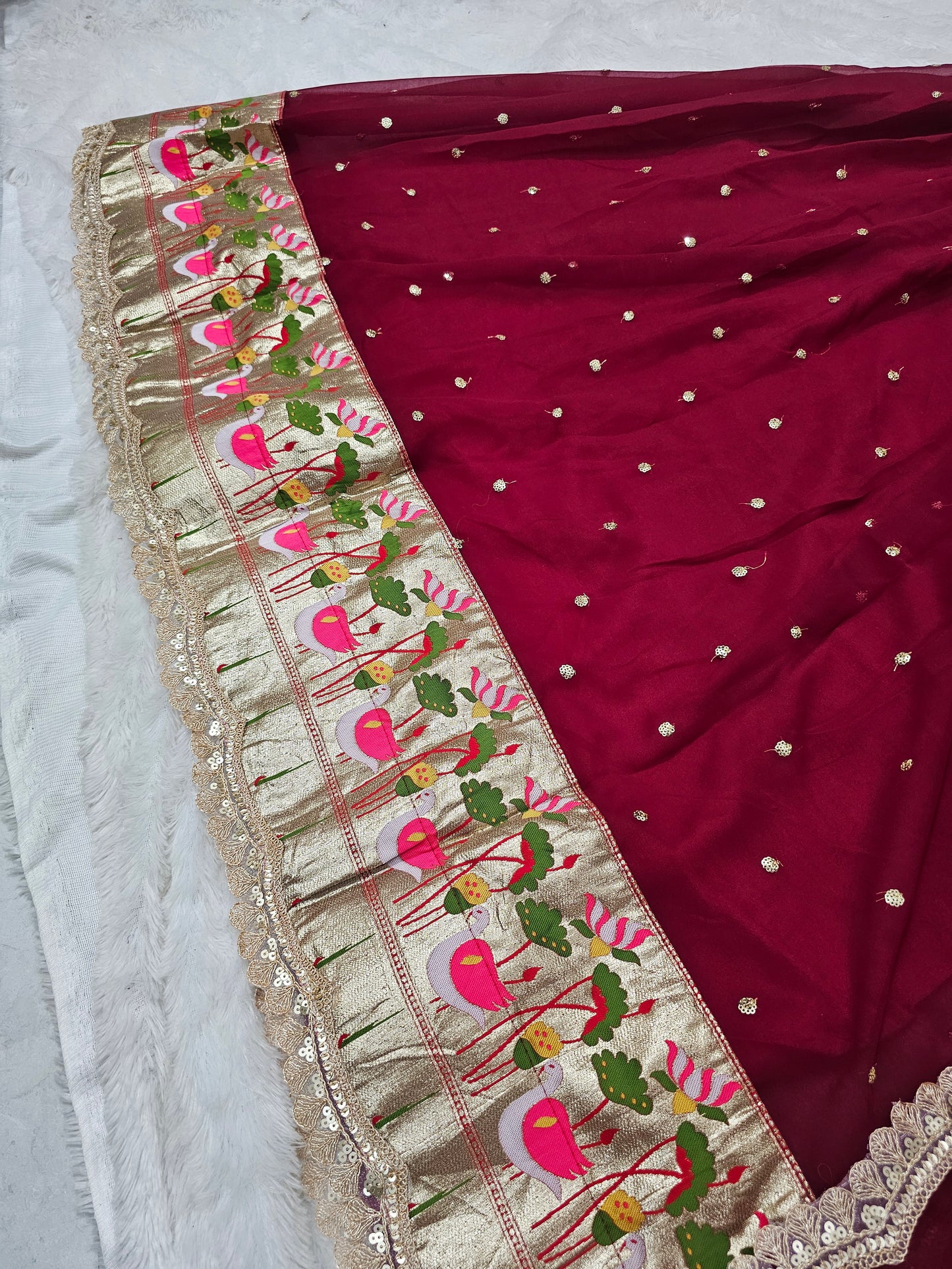 full stitches free size lehenga  code SLS 586