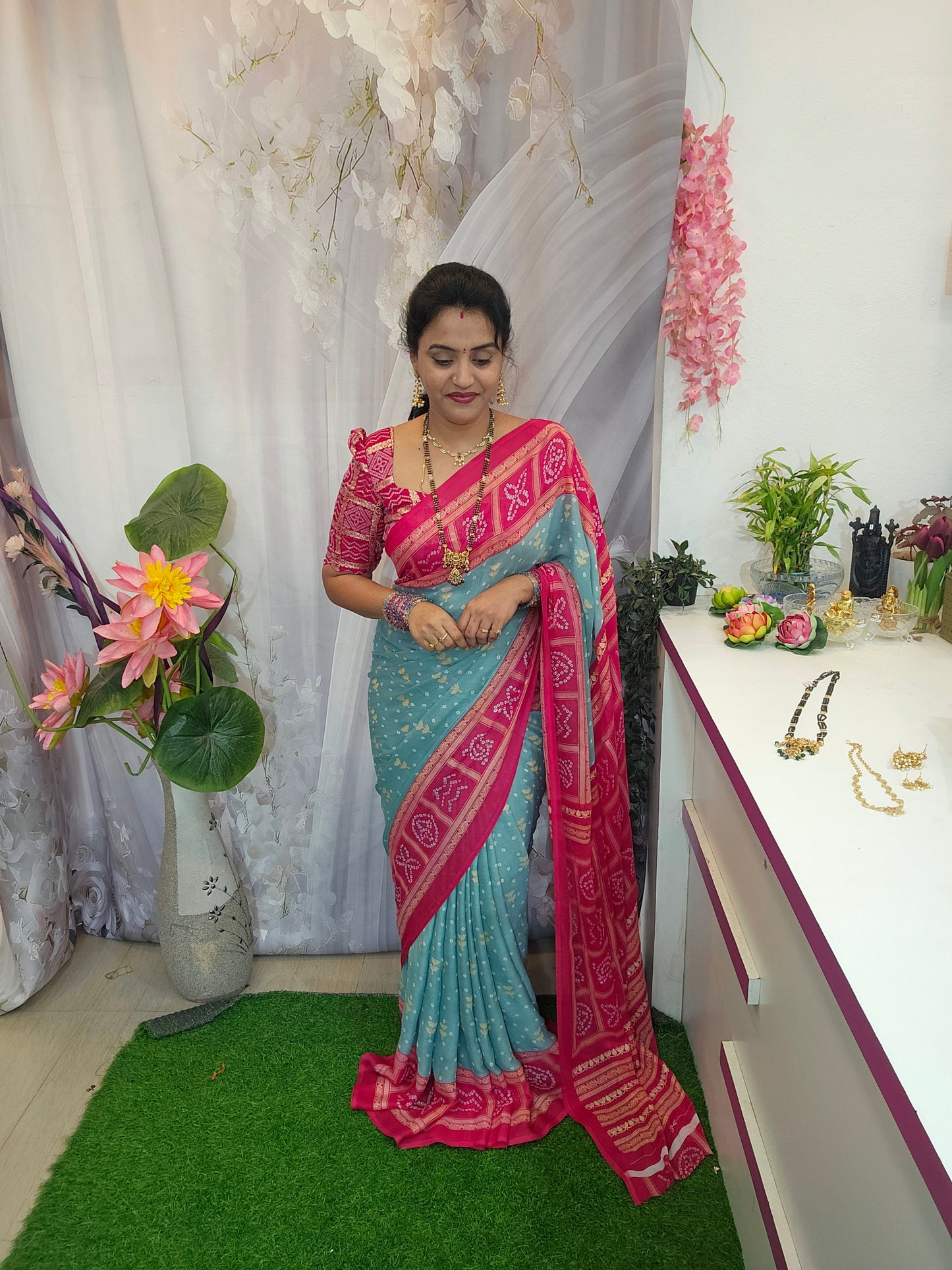 Saree un stiched blouse code SLS 473