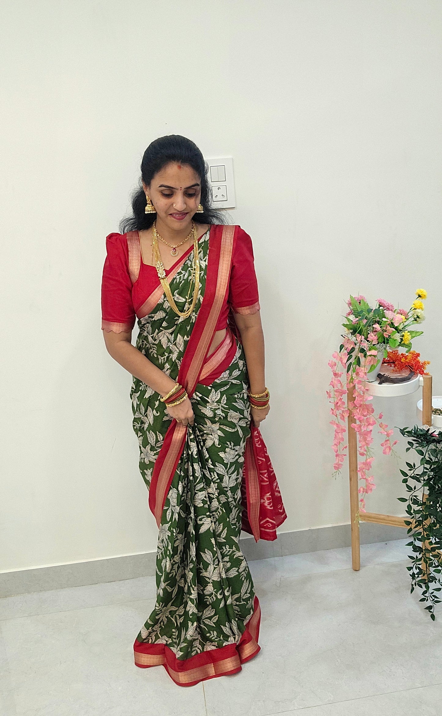Saree un stitched blouse - SLS77