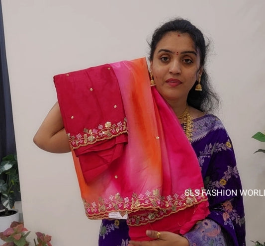 Code SLS 212 saree un stitched blouse