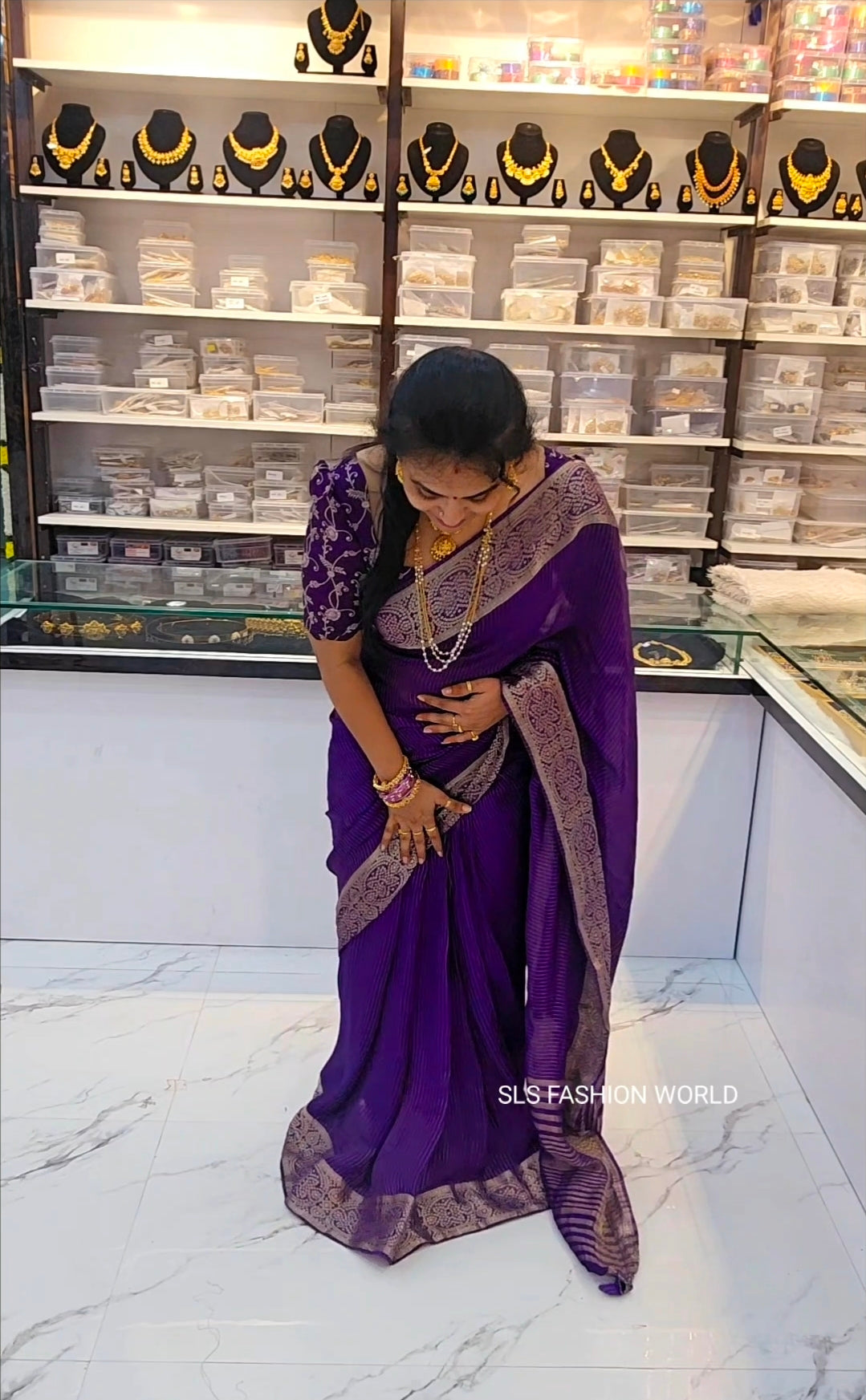 Saree un stiched blouse code SLS 730
