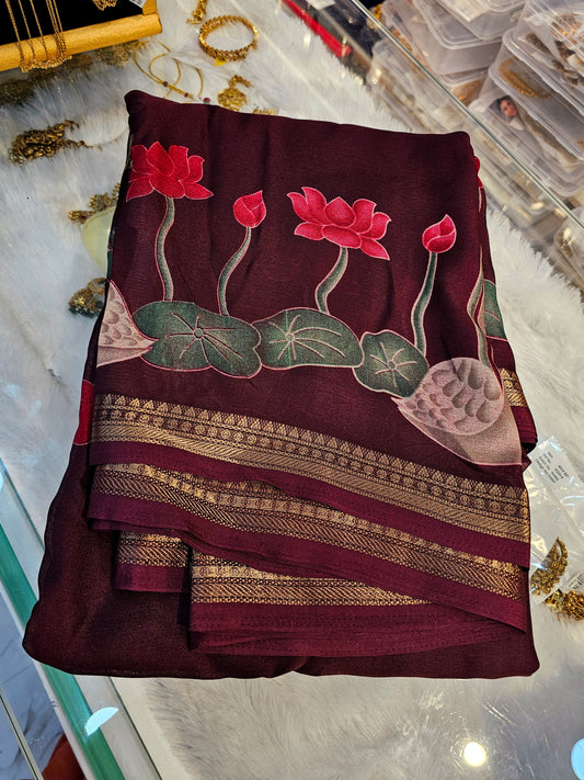 Saree un stiched blouse code SLS 277