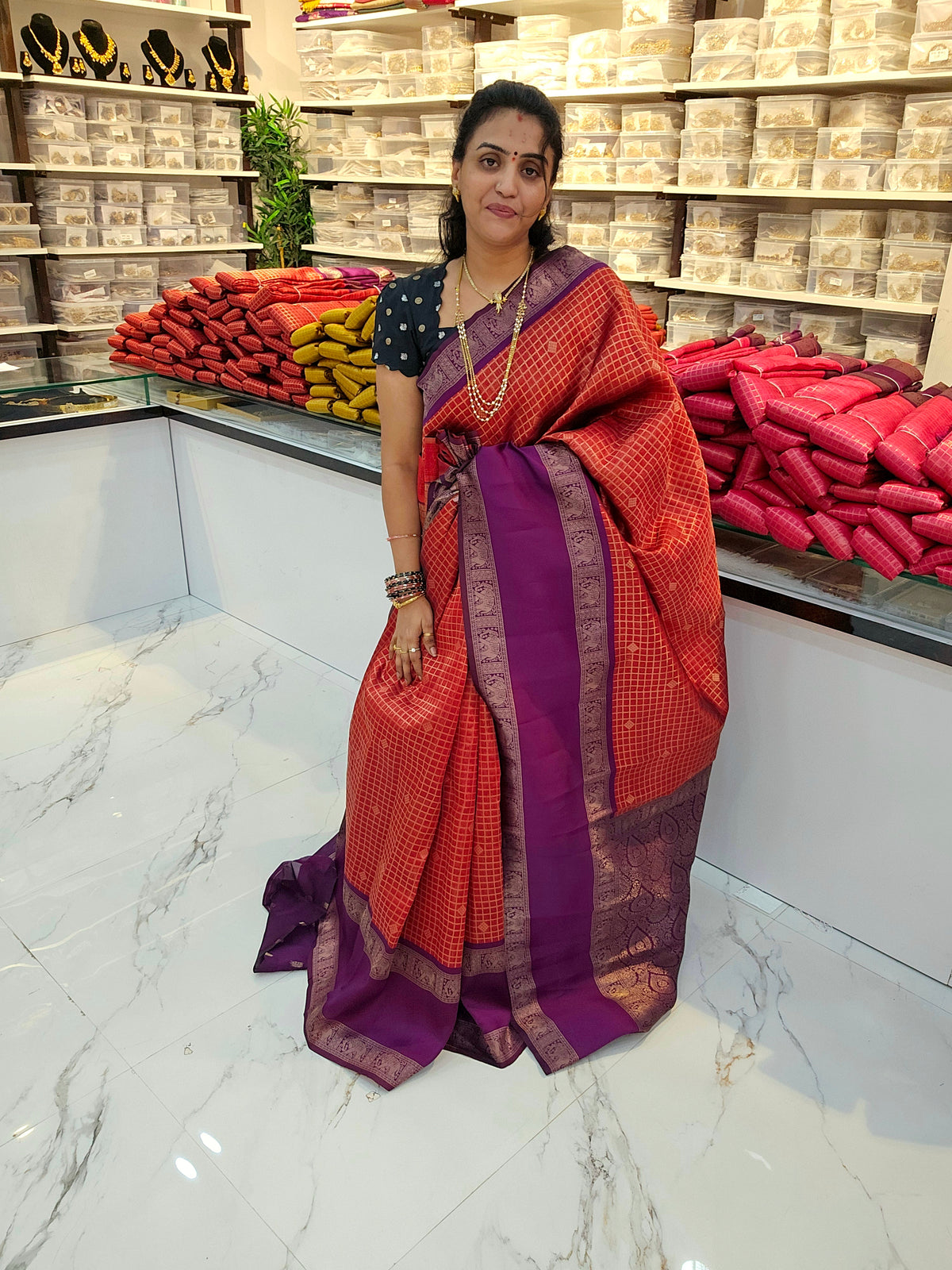 Saree un stiched blouse code SLS 734
