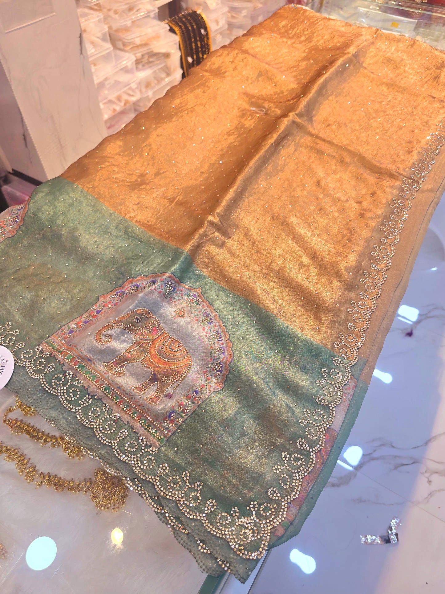 Saree un stiched blouse Code SLS 230