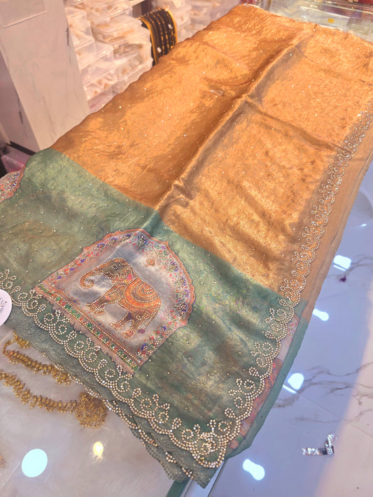 Saree un stiched blouse Code SLS 230