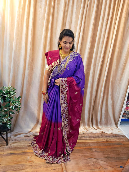 Saree un stiched blouse code SLS 760