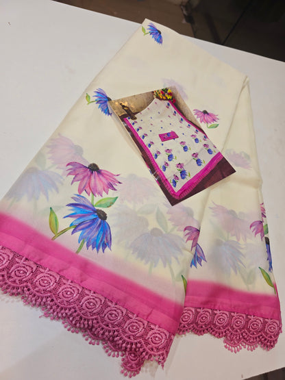 Saree un stiched blouse code SLS 274